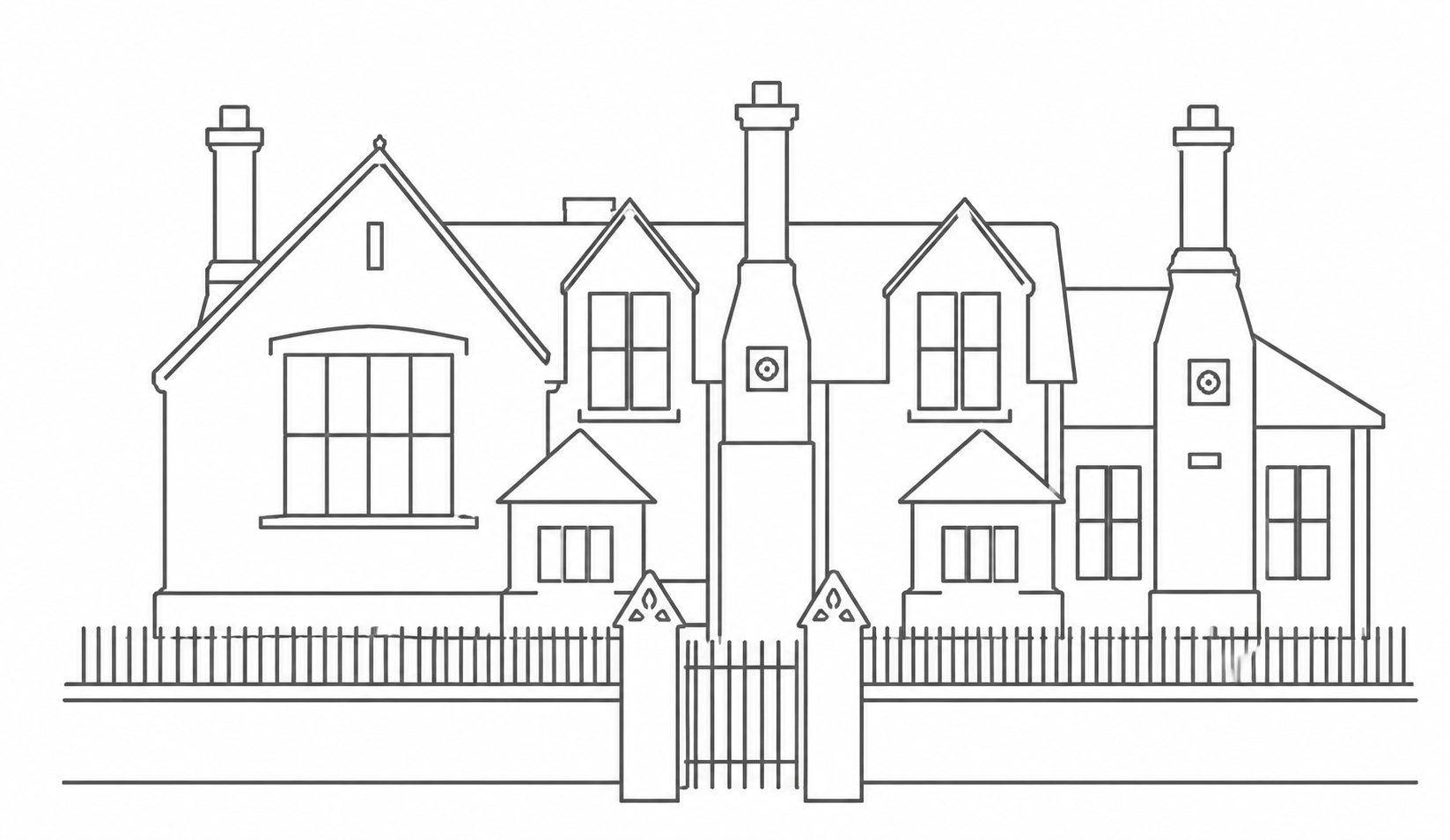 Line drawing of the Jennifer Young Clinic building